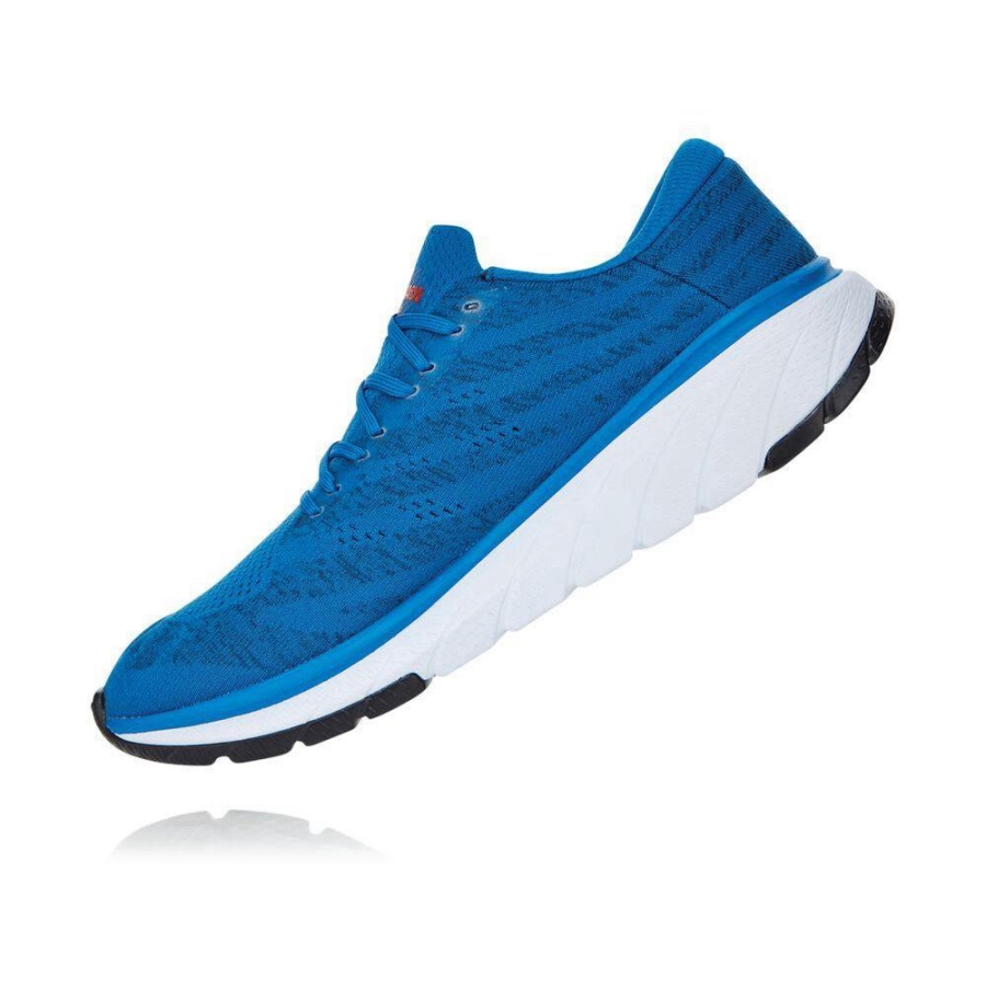 Men's Hoka Cavu 3 Walking Shoes Blue | ZA-65AMZYQ