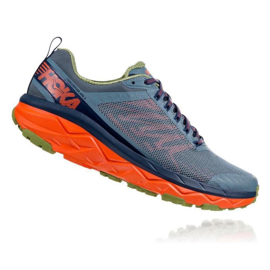 Men's Hoka Challenger ATR 5 Hiking Shoes Blue | ZA-21DRUSY