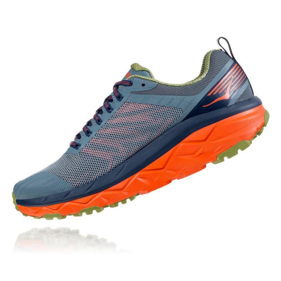 Men's Hoka Challenger ATR 5 Hiking Shoes Blue | ZA-21DRUSY