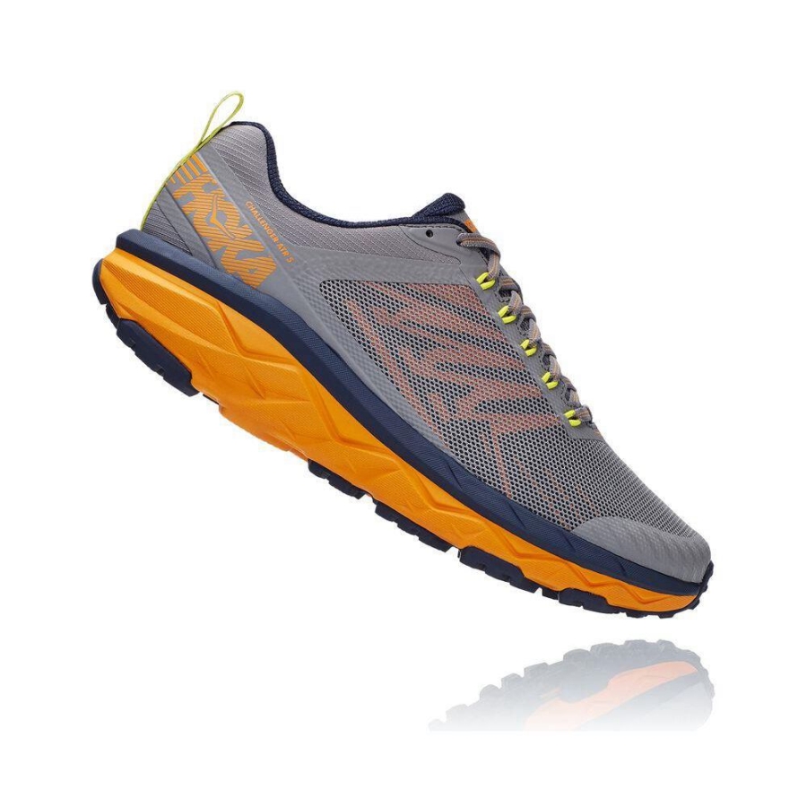 Men's Hoka Challenger ATR 5 Hiking Shoes Grey | ZA-47FXSPC