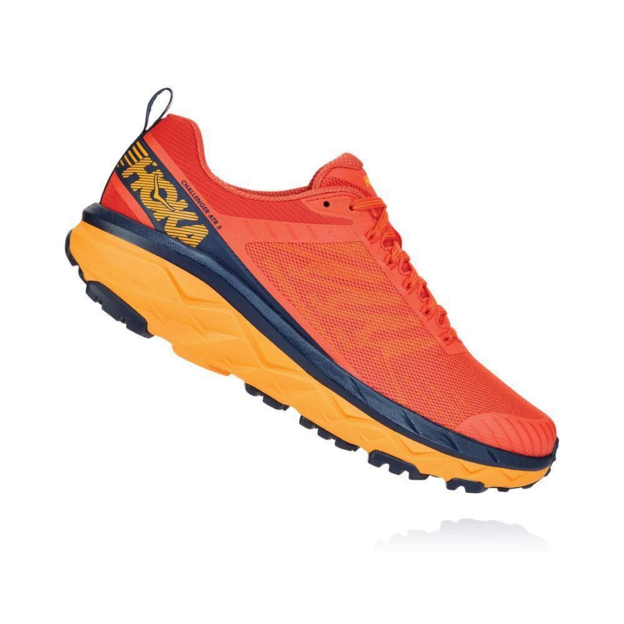 Men's Hoka Challenger ATR 5 Hiking Shoes Red | ZA-84BEJXZ