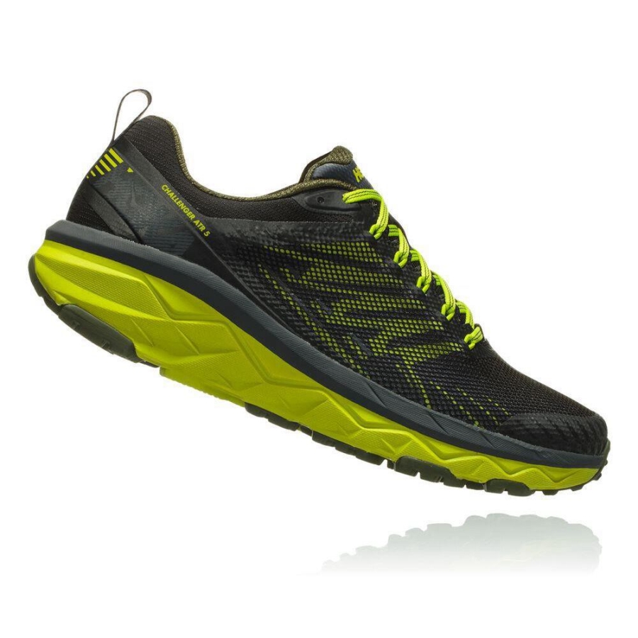 Men's Hoka Challenger ATR 5 Hiking Shoes Black | ZA-89LAMSQ