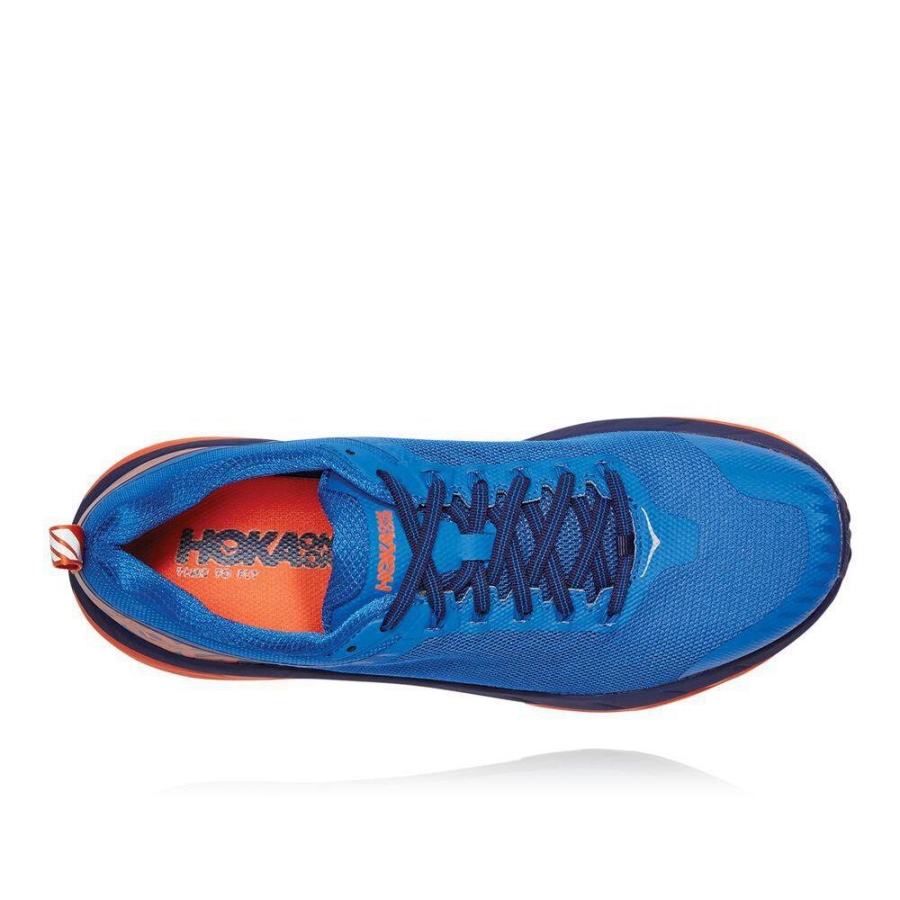 Men's Hoka Challenger ATR 5 Running Shoes Blue / Red | ZA-16WXGQV