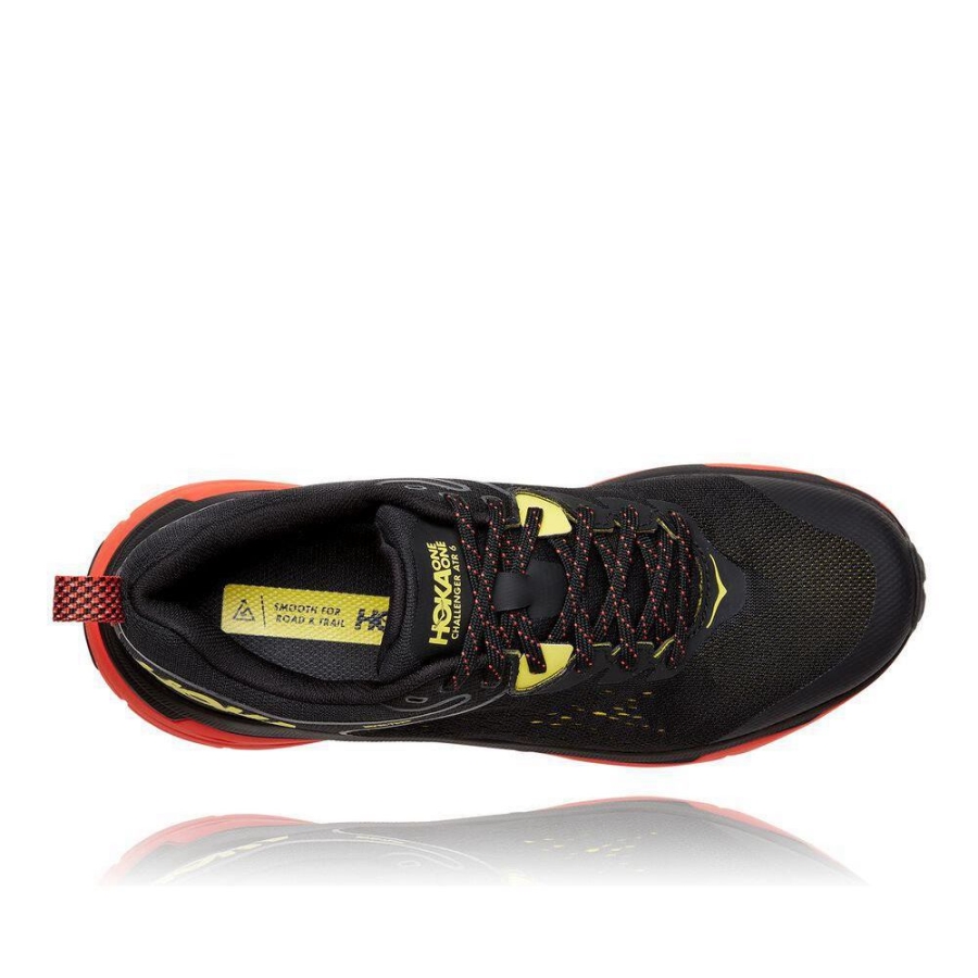 Men's Hoka Challenger ATR 6 GTX Hiking Shoes Black / Yellow | ZA-49SMRLI
