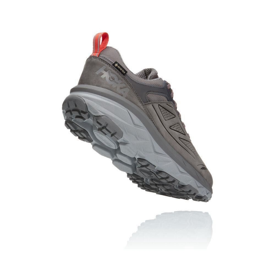 Men's Hoka Challenger Low GORE-TEX Hiking Shoes Grey | ZA-12YJEIO