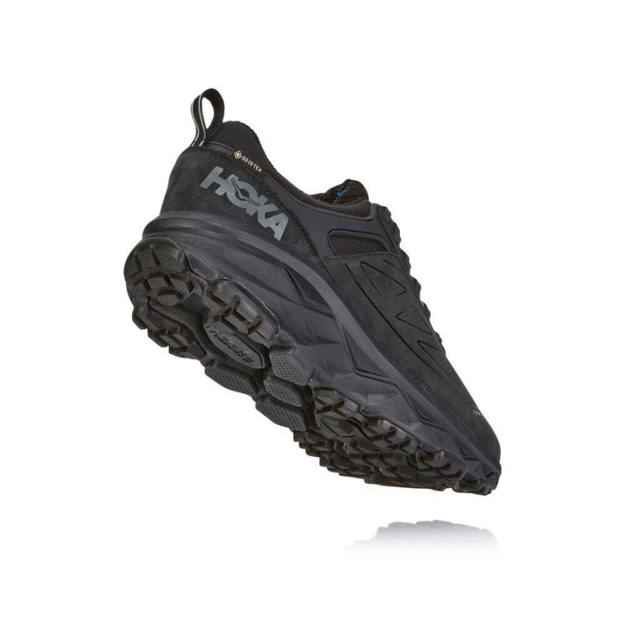 Men's Hoka Challenger Low GORE-TEX Hiking Shoes Black | ZA-72GXUIM