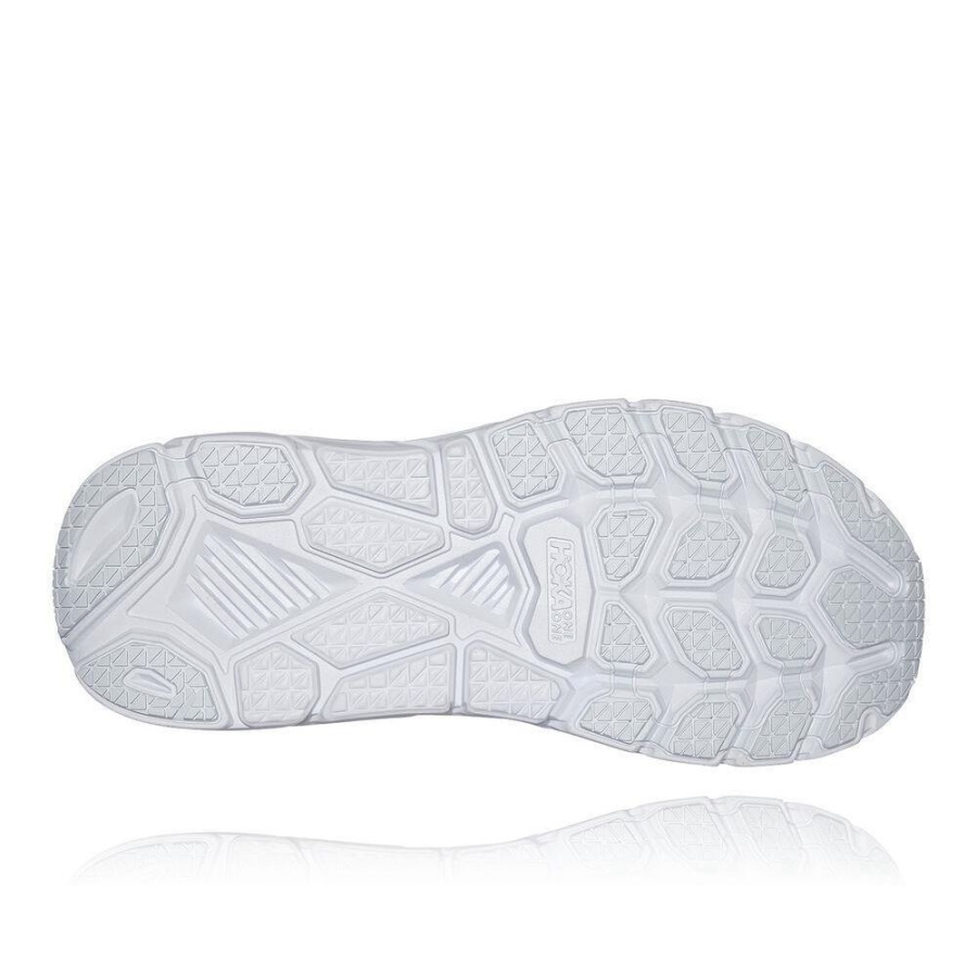 Men's Hoka Clifton 7 Road Running Shoes White / Gold | ZA-02PIQHY