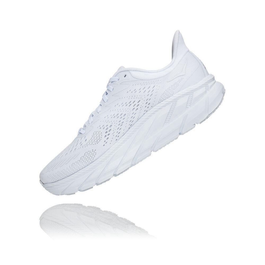 Men's Hoka Clifton 7 Walking Shoes White | ZA-46SPBQY
