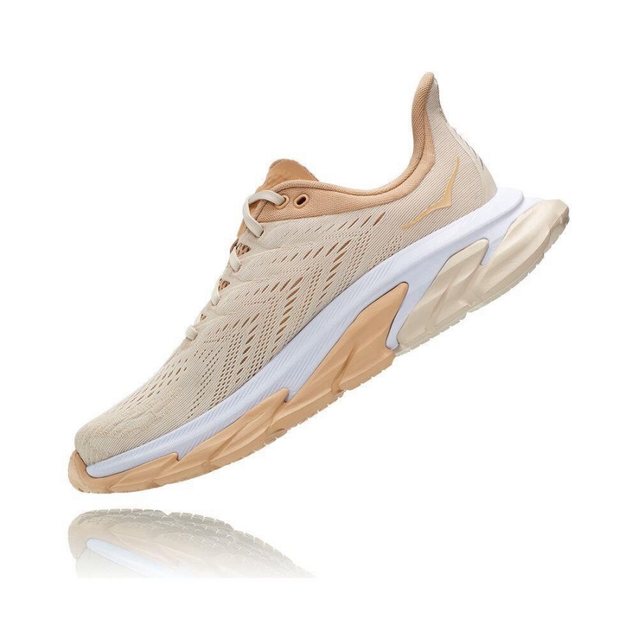 Men's Hoka Clifton Edge Road Running Shoes Beige | ZA-93DYFBJ