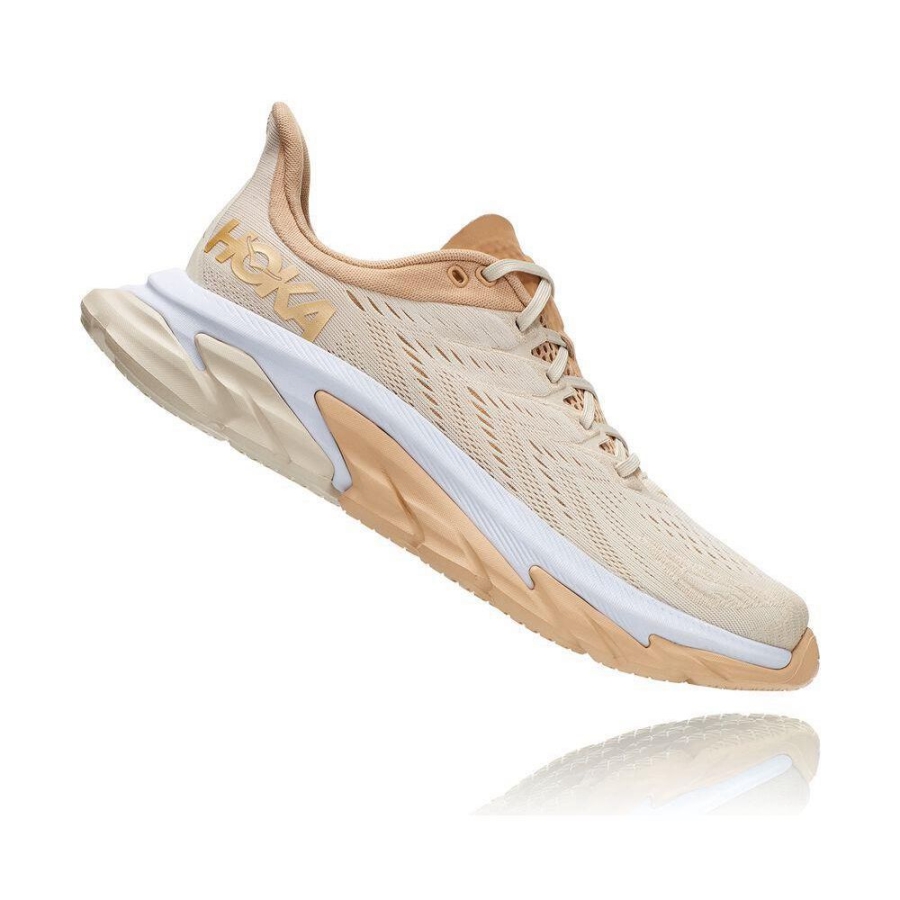 Men's Hoka Clifton Edge Sneakers Beige | ZA-60ZUSLJ