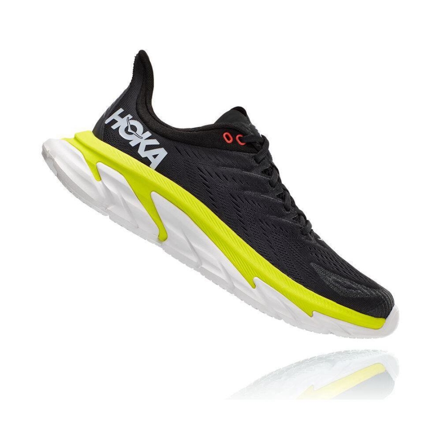 Men's Hoka Clifton Edge Sneakers Grey / Black | ZA-40CKWNQ