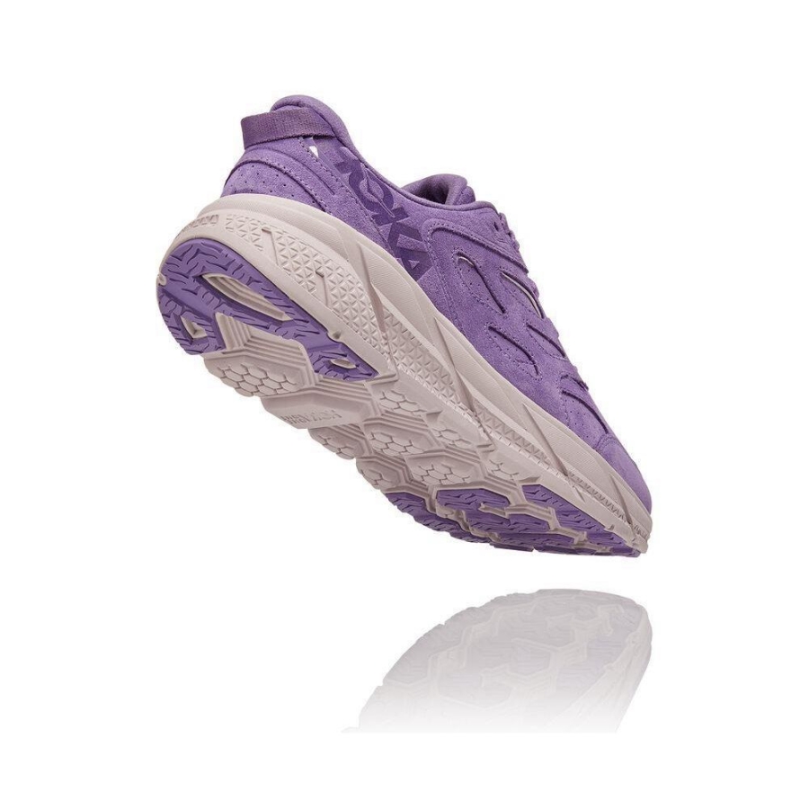 Men's Hoka Clifton L Lifestyle Shoes Purple | ZA-64COBQT