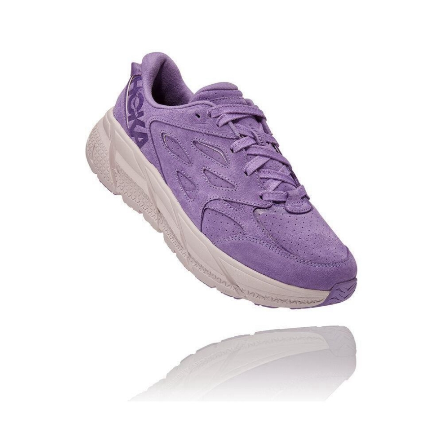 Men\'s Hoka Clifton L Lifestyle Shoes Purple | ZA-64COBQT