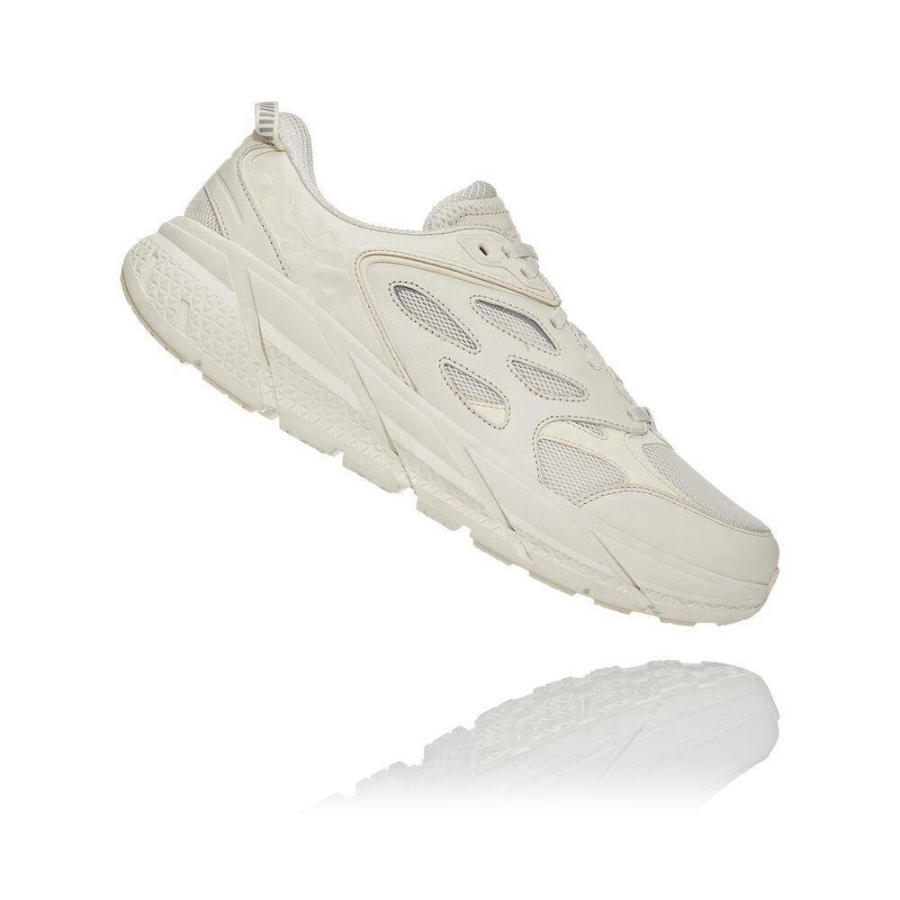 Men's Hoka Clifton L Road Running Shoes White | ZA-26QAKLF