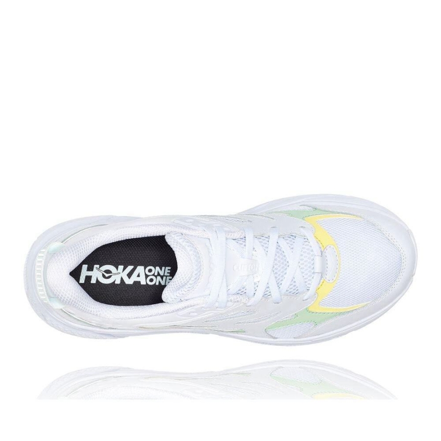 Men's Hoka Clifton L Walking Shoes White | ZA-12PNXDT