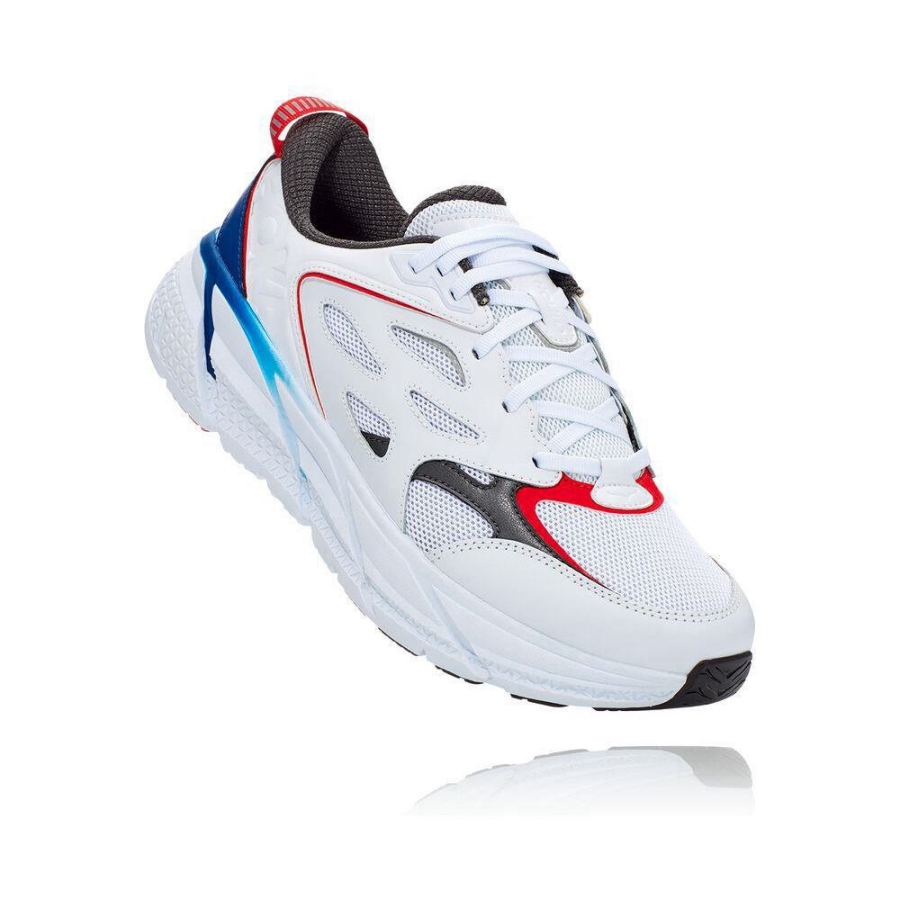 Men\'s Hoka Clifton Road Running Shoes White | ZA-68XEJTV