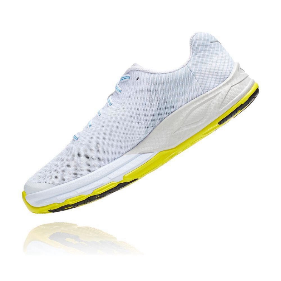 Men's Hoka EVO Carbon Rocket Road Running Shoes White | ZA-60SMWRH