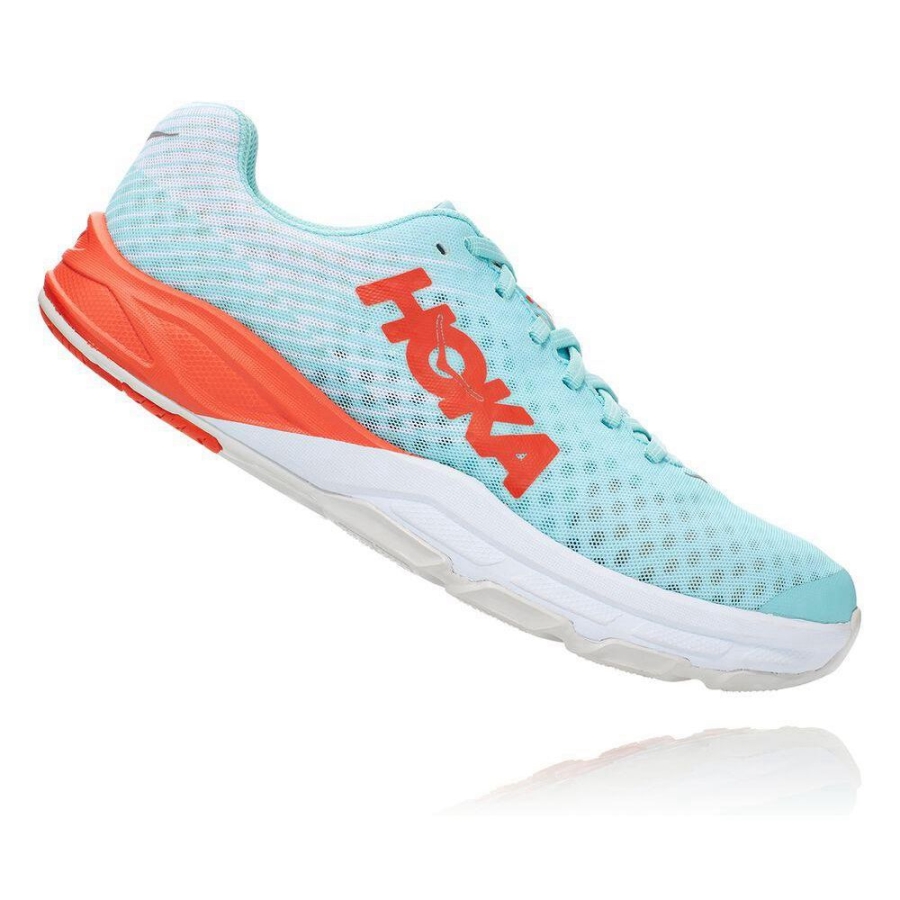 Men's Hoka EVO Carbon Rocket Sneakers Blue | ZA-74QVYGO