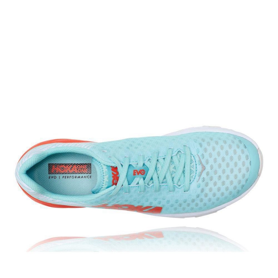 Men's Hoka EVO Carbon Rocket Sneakers Blue | ZA-74QVYGO