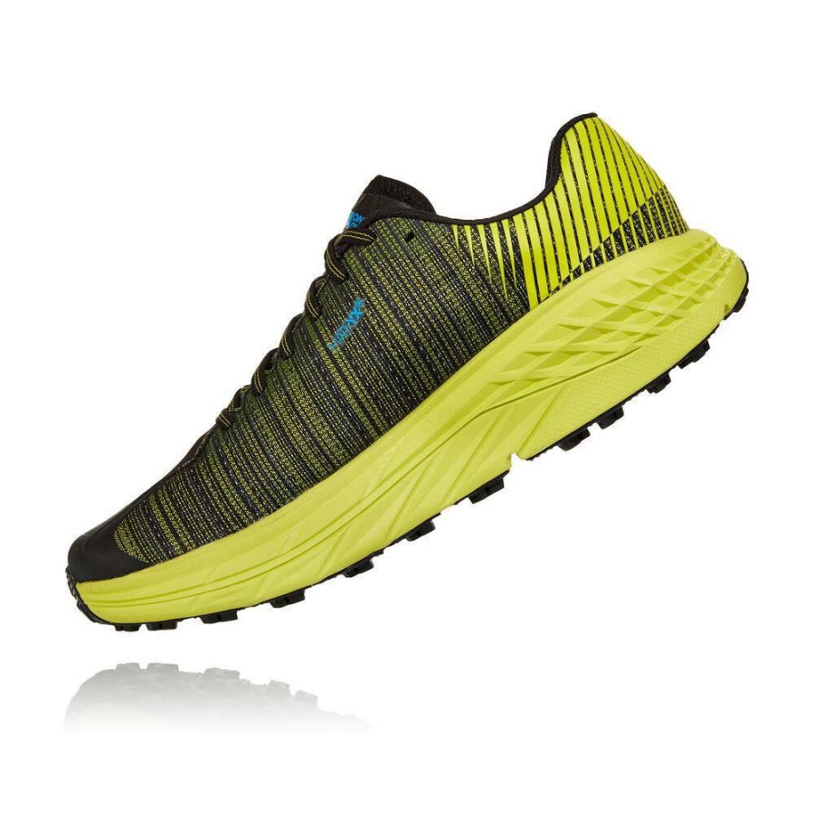 Men's Hoka EVO Speedgoat Hiking Shoes Yellow / Black | ZA-86TSNWC