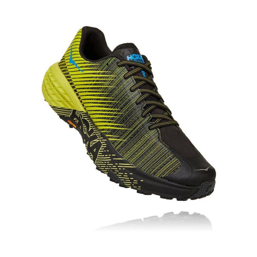 Men\'s Hoka EVO Speedgoat Hiking Shoes Yellow / Black | ZA-86TSNWC