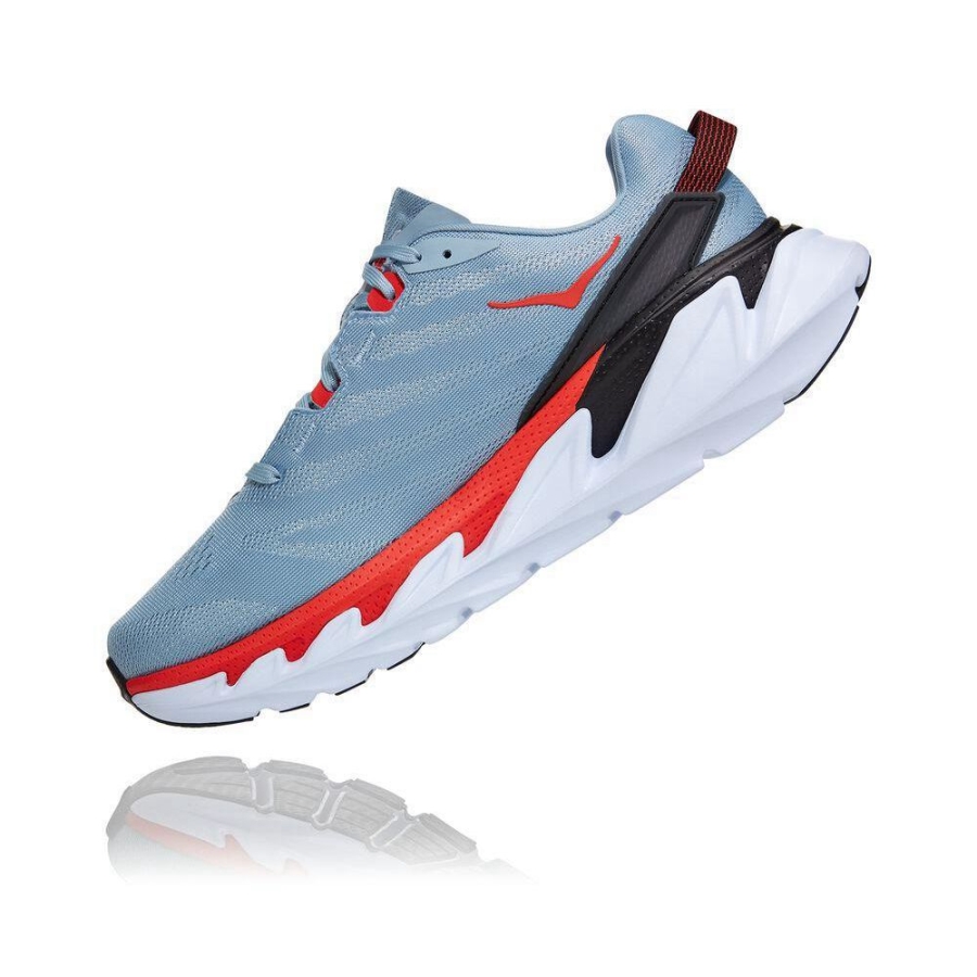 Men's Hoka Elevon 2 Road Running Shoes Blue / Red | ZA-26ZODNC