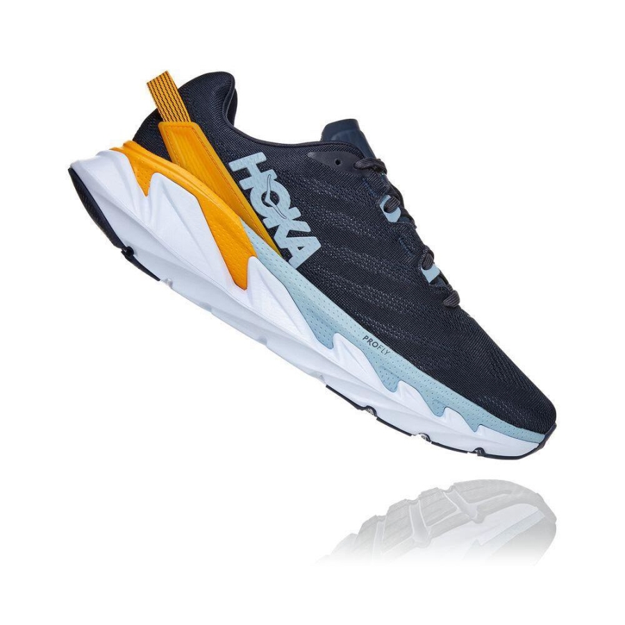 Men's Hoka Elevon 2 Road Running Shoes Navy / Gold | ZA-26NFEWG