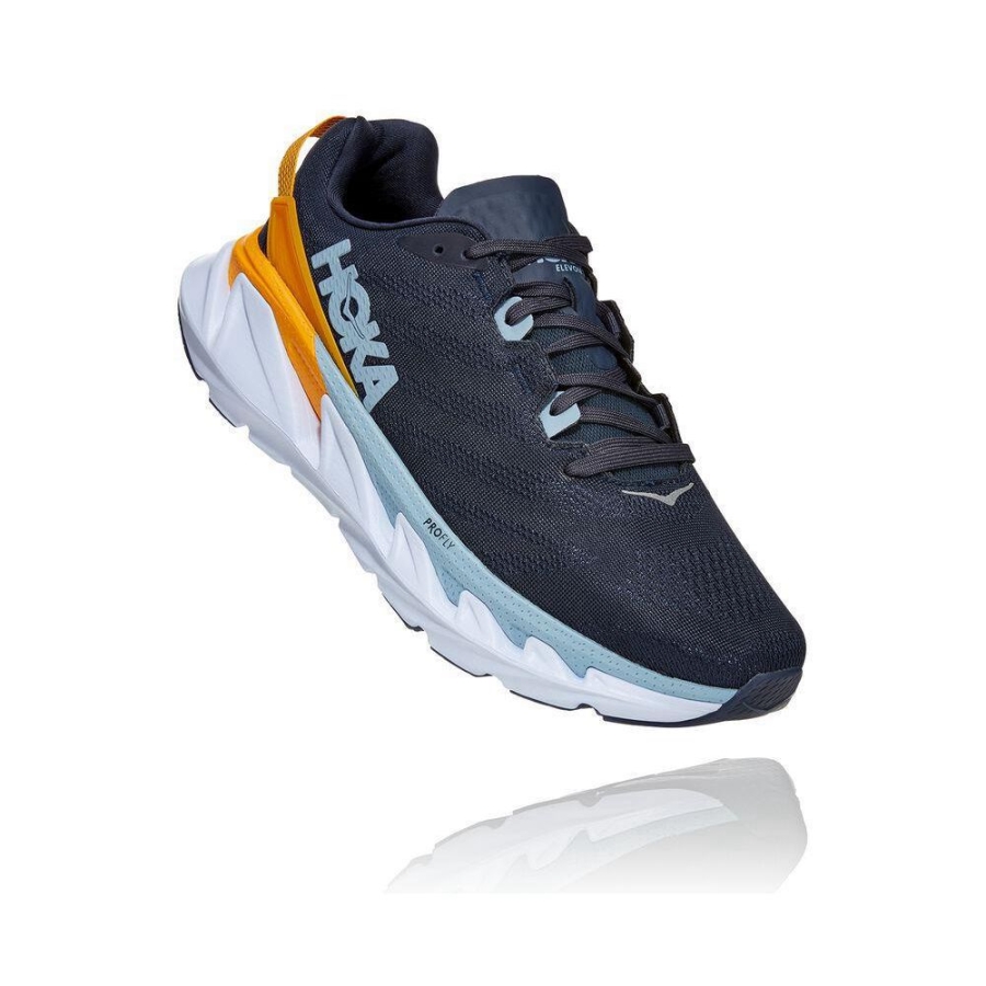 Men\'s Hoka Elevon 2 Sneakers Navy / Gold | ZA-49GVZCJ