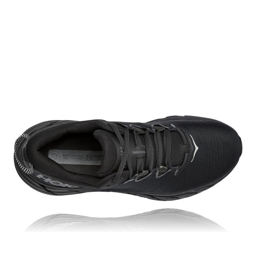 Men's Hoka Gaviota 3 Road Running Shoes Black | ZA-84HTGWV