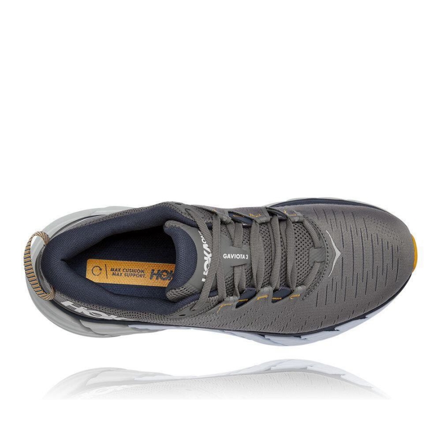 Men's Hoka Gaviota 3 Running Shoes Grey | ZA-64GCTSX