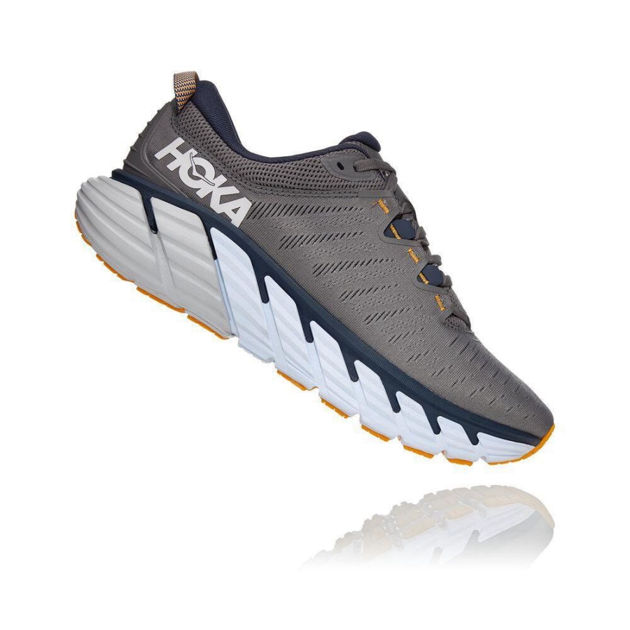 Men's Hoka Gaviota 3 Sneakers Grey | ZA-21VSJYO