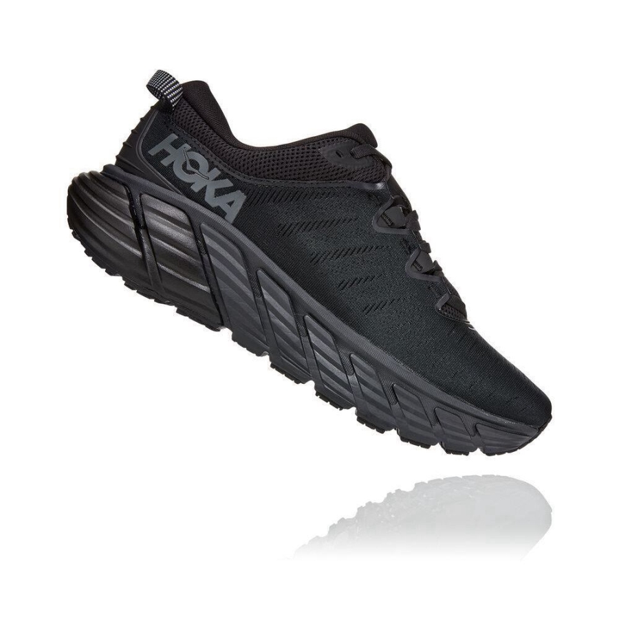 Men's Hoka Gaviota 3 Walking Shoes Black | ZA-75LBNDA