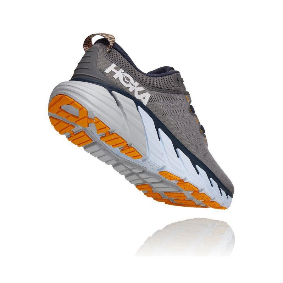 Men's Hoka Gaviota 3 Walking Shoes Grey | ZA-78XMGKV