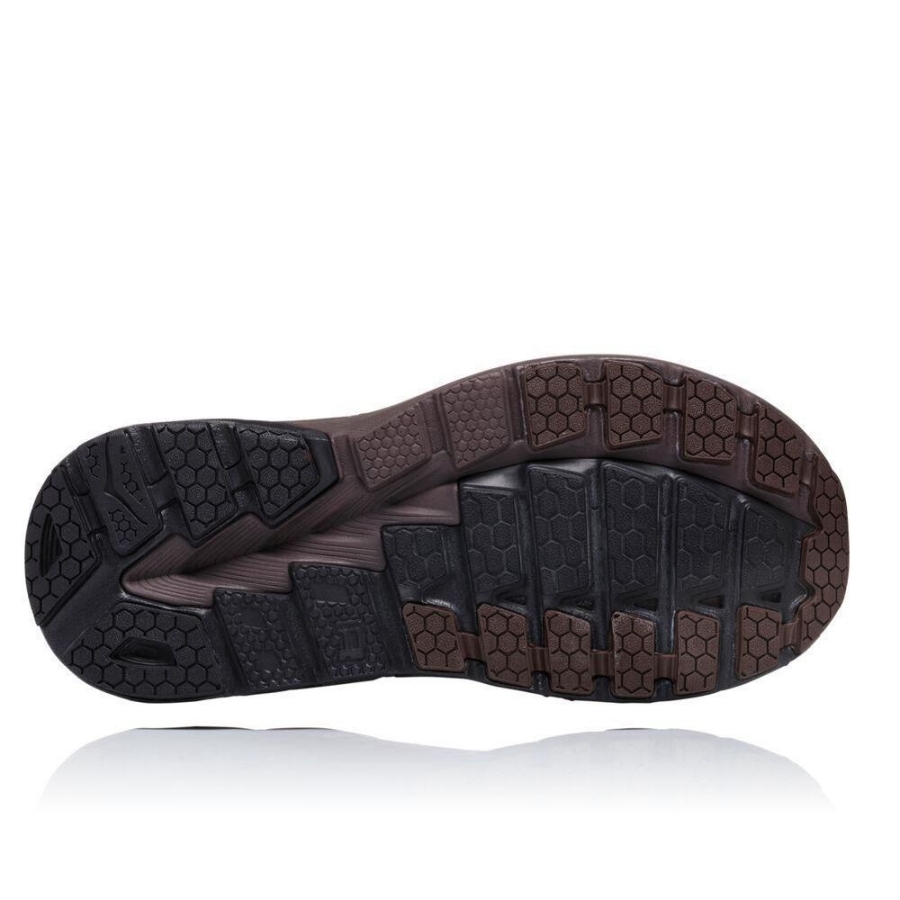 Men's Hoka Gaviota Leather Running Shoes Brown | ZA-24XFQKY