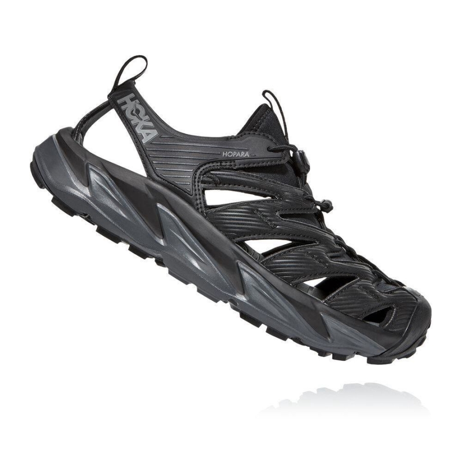 Men's Hoka Hopara Lifestyle Shoes Black | ZA-14DGXFM