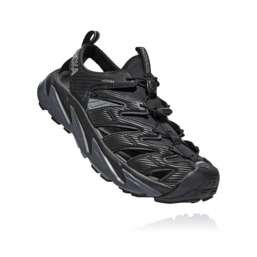 Men\'s Hoka Hopara Lifestyle Shoes Black | ZA-14DGXFM