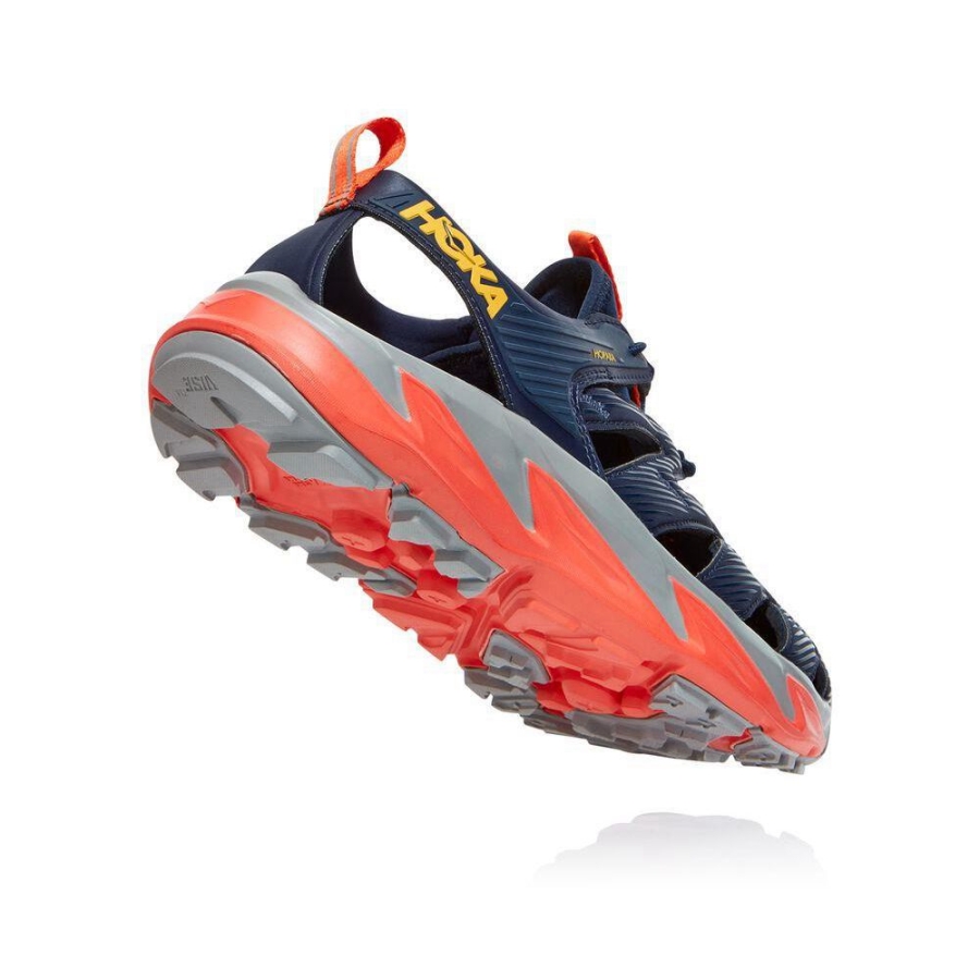 Men's Hoka Hopara Lifestyle Shoes Navy / Red | ZA-21DLPCI