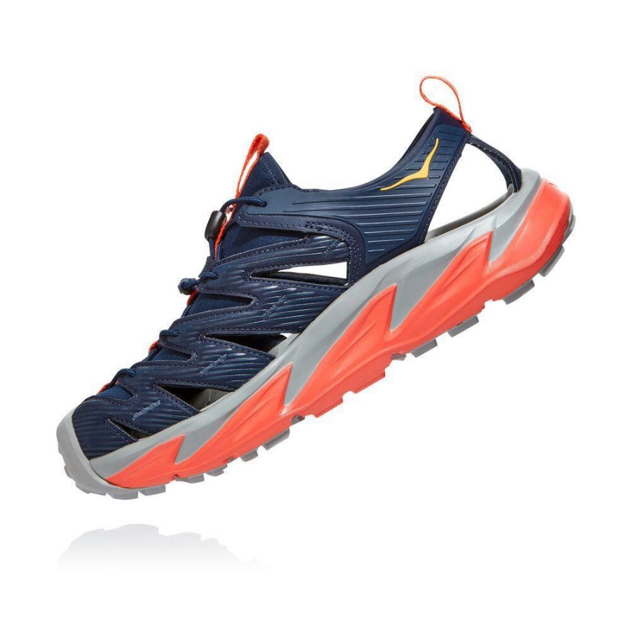 Men's Hoka Hopara Lifestyle Shoes Navy / Red | ZA-21DLPCI