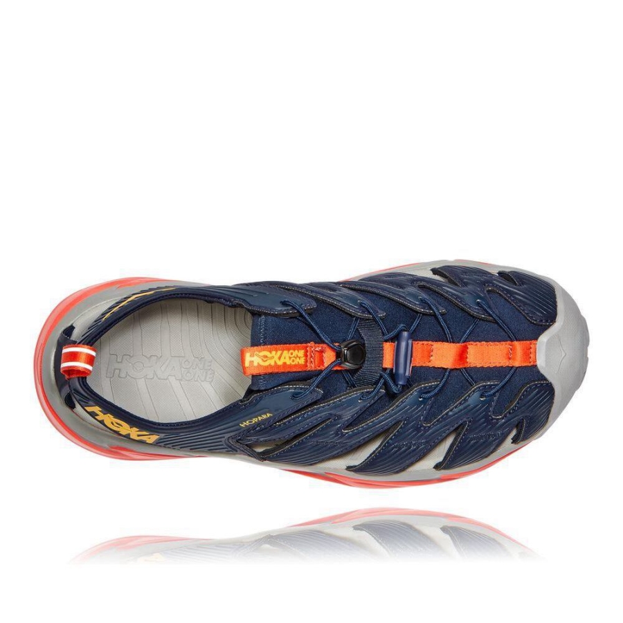 Men's Hoka Hopara Lifestyle Shoes Navy / Red | ZA-21DLPCI