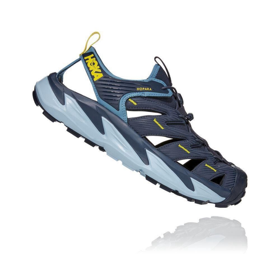 Men's Hoka Hopara Lifestyle Shoes Navy | ZA-39UBQFW