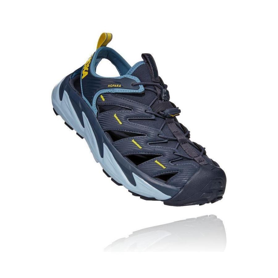 Men\'s Hoka Hopara Lifestyle Shoes Navy | ZA-39UBQFW