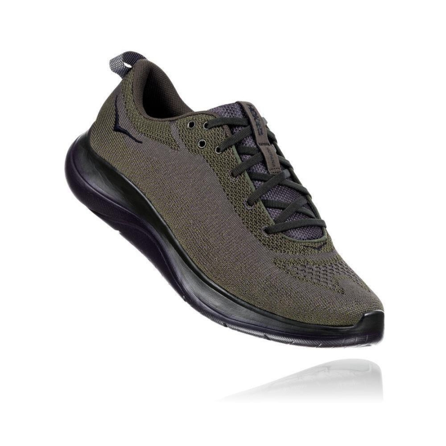 Men\'s Hoka Hupana Flow Walking Shoes Green | ZA-92CLWNQ