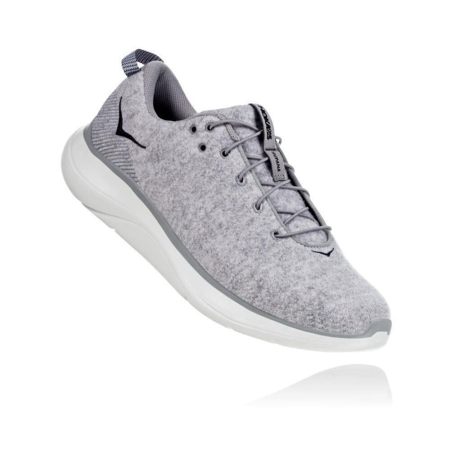 Men\'s Hoka Hupana Flow Wool Sneakers Grey | ZA-39CTMGA