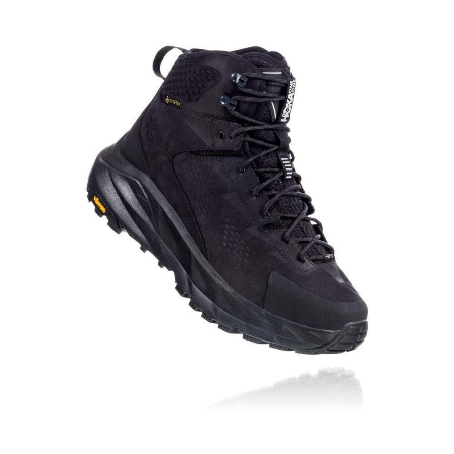 Men\'s Hoka Kaha GTX Hiking Boots Black | ZA-12UAMDW