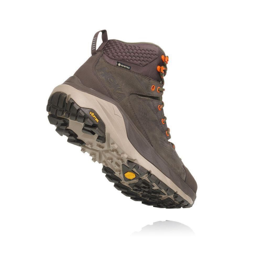 Men's Hoka Kaha GTX Hiking Boots Green | ZA-58QGXWS