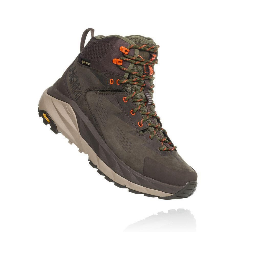 Men\'s Hoka Kaha GTX Hiking Boots Green | ZA-58QGXWS