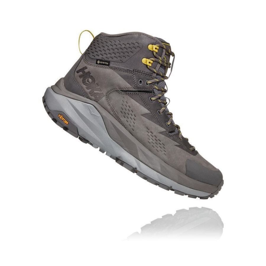Men's Hoka Kaha GTX Hiking Boots Grey | ZA-13XDQOR