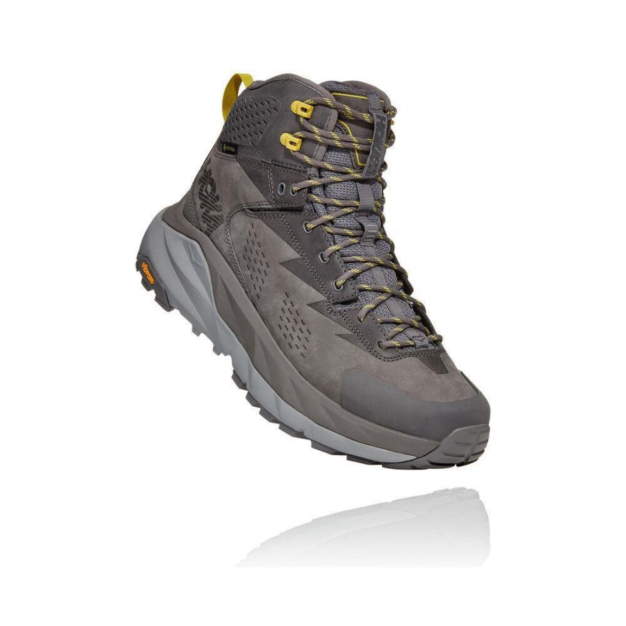 Men\'s Hoka Kaha GTX Hiking Boots Grey | ZA-13XDQOR