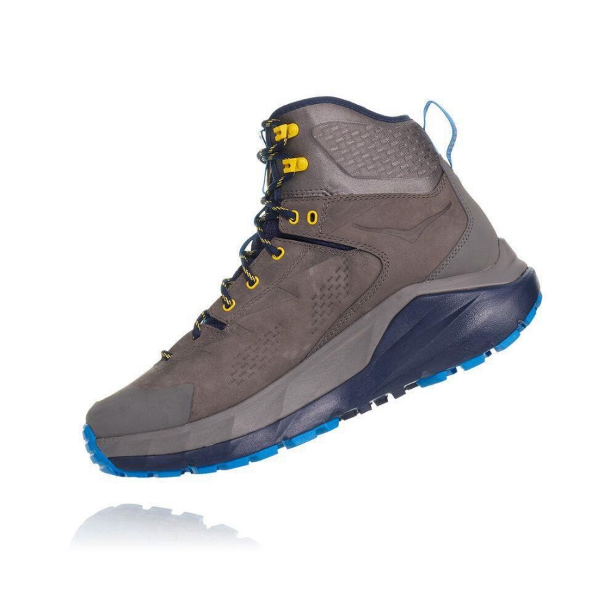 Men's Hoka Kaha GTX Sneakers Grey / Blue | ZA-67IQOTC