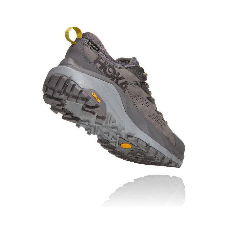 Men's Hoka Kaha Low GTX Hiking Shoes Grey | ZA-17CQUSF